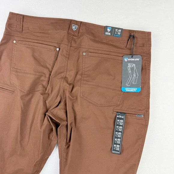 KUHL Rydr Pants Size 40x32 Lite Klassik Mens Brick Red 5320, NWT